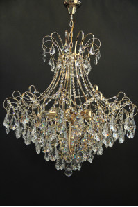 Хрустальная люстра SVLIGHT двенадцатиламповая 71601/12 золото